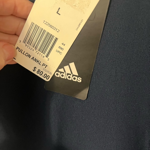 ADIDAS Women’s Ankle Pull on Pants Large Navy Blue Golf Outdoors MSRP $80 NWT - Picture 4 of 12